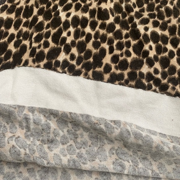 JCrew Leopard Print Teddie light weight sweater. - Picture 4 of 4